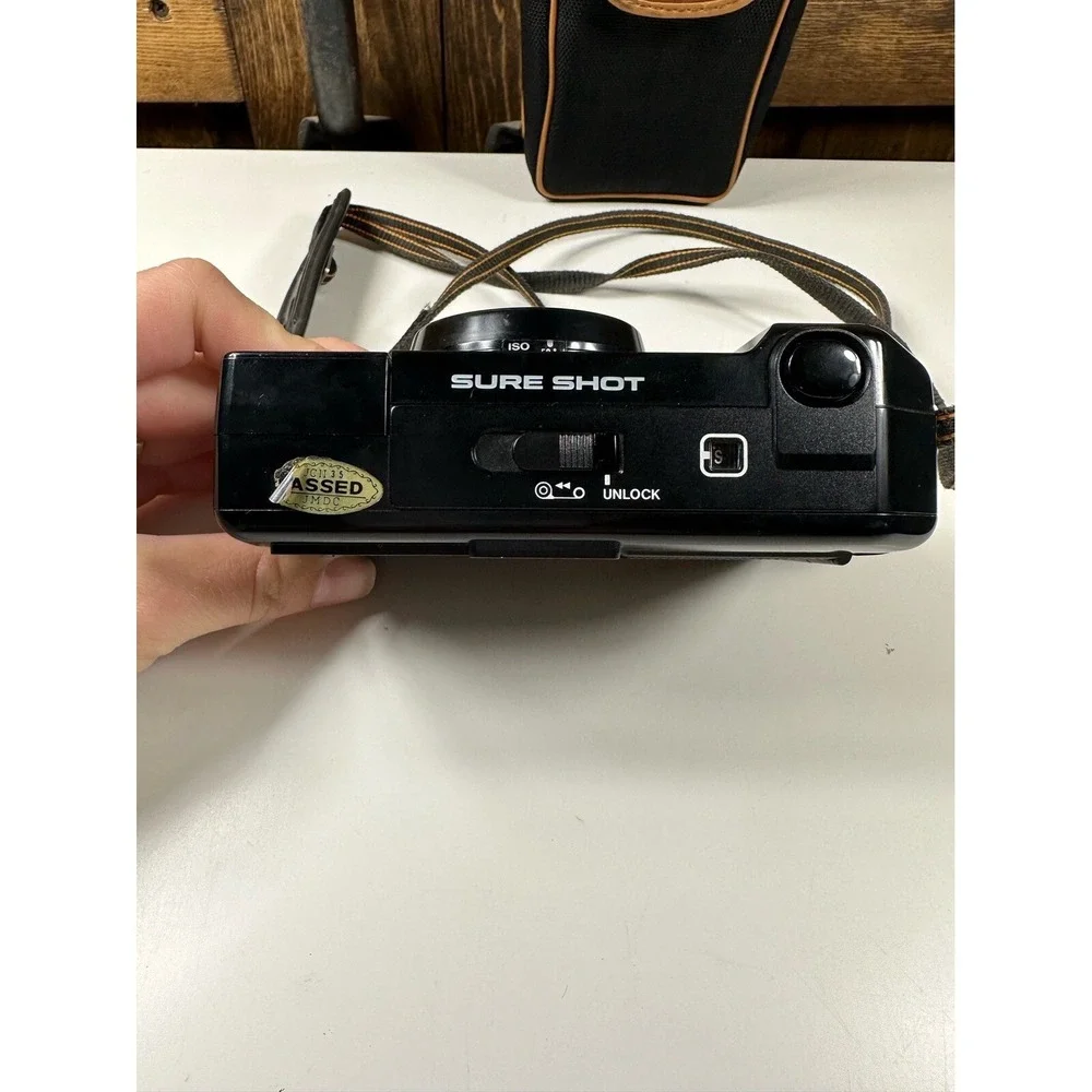 Canon Sure Shot Film Camera 38mm Lens 1:2.8‎ Auto Focus With Case & Strap PARTS
